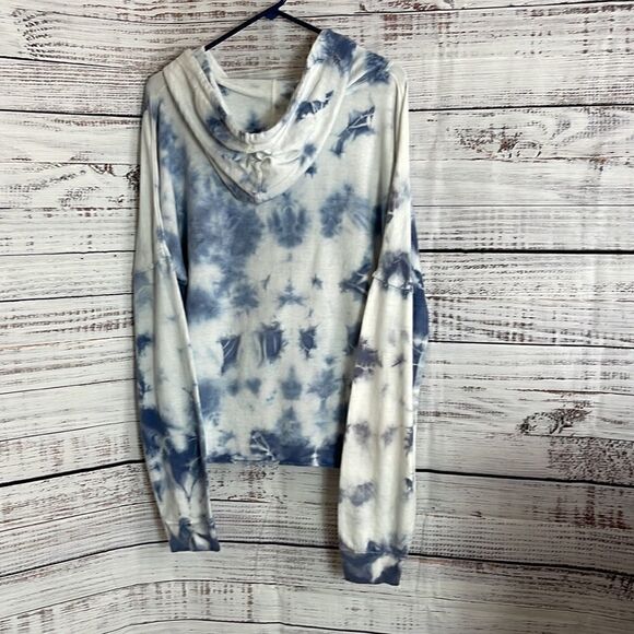 Summit Sweatshirt Womens Size XL Philly tie dye chambray Hoodie Pullover New - Picture 7 of 9